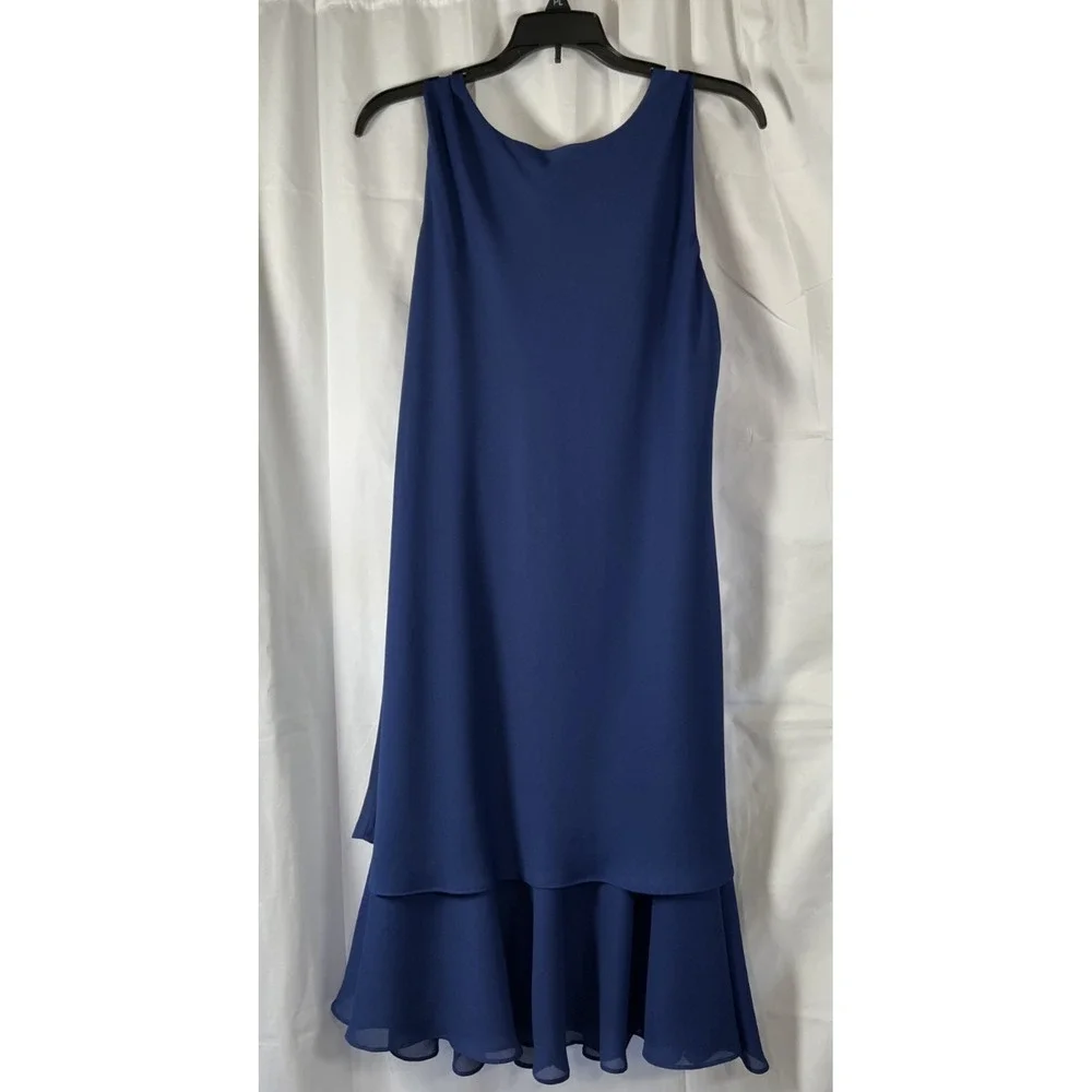 Drapers & Damons Women's Blue Dress & Jacket‎ Set PL Handbag Included